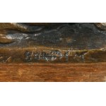 Borsos Miklós (1906-1990): Szabadság allegóriája. Nőalak. Bronz, fa talapzaton. Jelzett, 22x14 cm /// Borsos Miklós ...