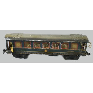 cca 1930 Marklin Sleeping Car alvókocsi, korának megfelelő állapotban, h: 42 cm /// c. 1930 Märklin Sleeping Car...