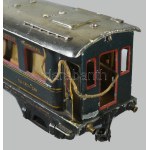 cca 1930 Marklin Sleeping Car alvókocsi, korának megfelelő állapotban, h: 42 cm /// c. 1930 Märklin Sleeping Car...