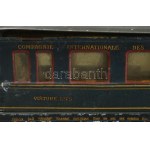 cca 1930 Marklin Sleeping Car alvókocsi, korának megfelelő állapotban, h: 42 cm /// c. 1930 Märklin Sleeping Car...
