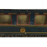 cca 1930 Marklin Sleeping Car alvókocsi, korának megfelelő állapotban, h: 42 cm /// c. 1930 Märklin Sleeping Car...