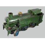 cca 1930 Marklin szenes kocsi mozdonyával, korának megfelelő jó állapotban, h: 25-30 cm /// c...