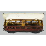 cca 1930 Marklin Mitropa étkezőkocsi, korának megfelelő állapotban, h: 34 cm /// c. 1930 Märklin Mitropa Dining Car...