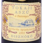 1993 Disznókő Tokaji Aszú, 6 puttonyos, bontatlan palack, édes, fehér desszertbor, ...