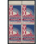 1929 Allgemeine Polnische Landes Ausstellung levélzáró négyestömb
