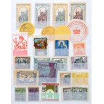 1896-1946 140 db régi magyar levélzáró 4 lapos közepes berakóban / 1896...