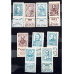 Arcképek levélzáró gyűjtemény, benne 133 különféle levélzáró 8 lapos közepes berakóban. Ritka kínálat! ...