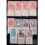 Arcképek levélzáró gyűjtemény, benne 133 különféle levélzáró 8 lapos közepes berakóban. Ritka kínálat! ...