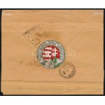 1871/1874 Országos Erdészeti Egyesület, az első magyar levélzáró futott levélen...