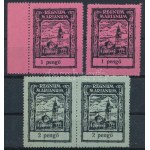 Regnum Marianum 4 db segélybélyeg