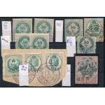 9 db okmánybélyeg vésésjavítással