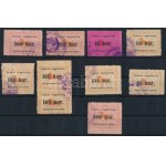 Szikszó 10 db állatforgalmi adóbélyeg