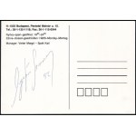 1992 Ayrton Senna (1960-1994) háromszoros Forma 1 világbajnok autográf aláírása, dátumozással egy képeslapon ...