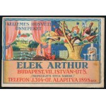 cca 1927-1930 Elek Arthur húsvéti bor és ital árjegyzéke. Bp.,én.,Magyar Földrajzi Intézet Rt....