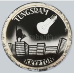 cca 1930-1940 "Tungsram Krypton" reklám korong, jelzett a nyomaton (Bojti), papír (nyomat), üveg korongok...