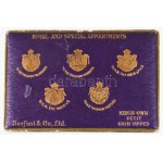 Teofani and Co. London cigarettás doboz. ca 1900. Aranyozott kartonált papírdoboz 11x7 cm