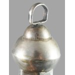 1812 Ezüst (Ag) tóramutató zöld kő díszítéssel. Jelzett, orosz, 84 zolotniki jellel, h: 21 cm, 46g /// 1812 silver (Ag...