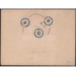 cca 1915 A Helka hajó a siófoki kikötőben, kartonra ragasztott fotó, hátoldalán a M. kir...