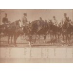 ca 1910 Ferenc József császár katonai vezetőkkel hadgyakorlaton. Nagyméretű, feliratozott fotó...