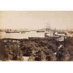 cca 1890-1900 Póla, kikötői látkép az Osztrák-Magyar Cs. és Kir. Haditengerészet (K. u. k. Kriegsmarine...