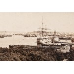 cca 1890-1900 Póla, kikötői látkép az Osztrák-Magyar Cs. és Kir. Haditengerészet (K. u. k. Kriegsmarine...