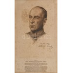 Szentkereszthegyi Kratochvil Károly (1869-1946) altábornagy, a Székely Hadosztály parancsnokának portréja, metszette...
