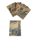 1942-1943 Magyar Szárnyak folyóirat 10 száma. 1942. szept. 15., október 1., 15., december 15. (V. évf. 18-20,24. számok...