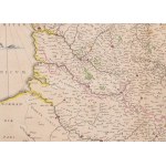1642 Jan Jansson Artesia comitatus Artois térképe. Színezett rézmetszet. Paszpartuban 51x39 cm ...