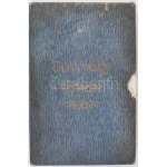 1903 A Dunavölgy vízszabályozási átnézeti térképe, összeáll. Vályi Béla, 1:400 000, vászontérkép két részletben, tokban...