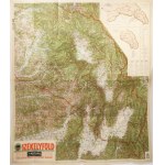 1942 Székelyföld (Erdély) térképe az 1942. június 10-i határok mentén, vasúti...