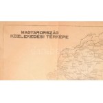 cca 1920-1930 Magyarország közlekedési térképe. Rajzolta: Dedinszky Wladimir. Kiadja: a M. Kir...