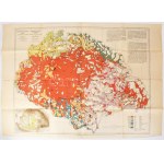 cca 1920 Magyarország néprajzi térképe a népsűrűség alapján. Szerk. gróf Teleki Pál...
