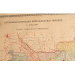 1928 Csonka-Magyarország közigazgatási térképe, 1:500.000, Bp., M. Kir. Állami Térképészet, feltekerve...