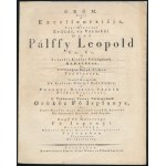 1822 Gróf Pálffy Leopold (Lipót) (1746-1825) Pozsony (Felvidék) kir...