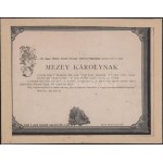 1878 Debrecen, A Magyar Általános Biztosító Társaság által kiadott gyászjelentés Mezey Károly 1848-49...