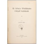 Ossián János: Az őshaza föltalására irányult kutatások. Kolozsvár, 1910, Gámán J. örököse-ny., 70+1 p...