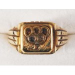 1964 Dömötör Zoltán (1939-2015) olimpiai bajnok vízilabdázó és úszó olimpiai bajnoki aranygyűrűje a Tokiói Olimpiáról...