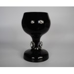 Goblet, Tarnowiec Glassworks - Jerzy Słuczan Orkusz - Black