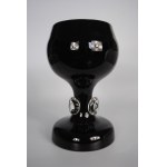 Goblet, Tarnowiec Glassworks - Jerzy Słuczan Orkusz - Black