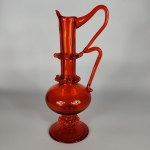 Red Jug, known as "Trójka" - Designed by Barbara Świstacka - Krakow Glass Institute