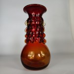 "Bride" Vase - Krakow Glass Institute - Designed by Jerzy Słuczan-Orkusz - Yellow-Red Fired Glass