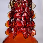"Bride" Vase - Krakow Glass Institute - Designed by Jerzy Słuczan-Orkusz - Yellow-Red Fired Glass