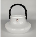 Black and White Basket - Tarnowiec Glassworks