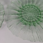 Two Cora Plates - HSG Ząbkowice - Designed by Eryka Trzewik-Drost - Green