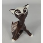 Sitting Cat Figurine - Bogucice Porcelain - Designed by Zdana Kosicka - New Look
