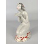 "Kneeling Woman" Figurine - Bogucice Porcelain