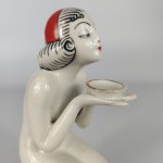 "Kneeling Woman" Figurine - Bogucice Porcelain