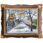 Leonard TOMASZEWSKI (1913-2002), Street in Winter, 1973