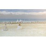 Henri-André MARTIN (1918 - 2004), On the beach, ca. 1970.