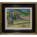 Jeanne BESNARD-FORTIN (1892 - 1978), Landscape with a castle